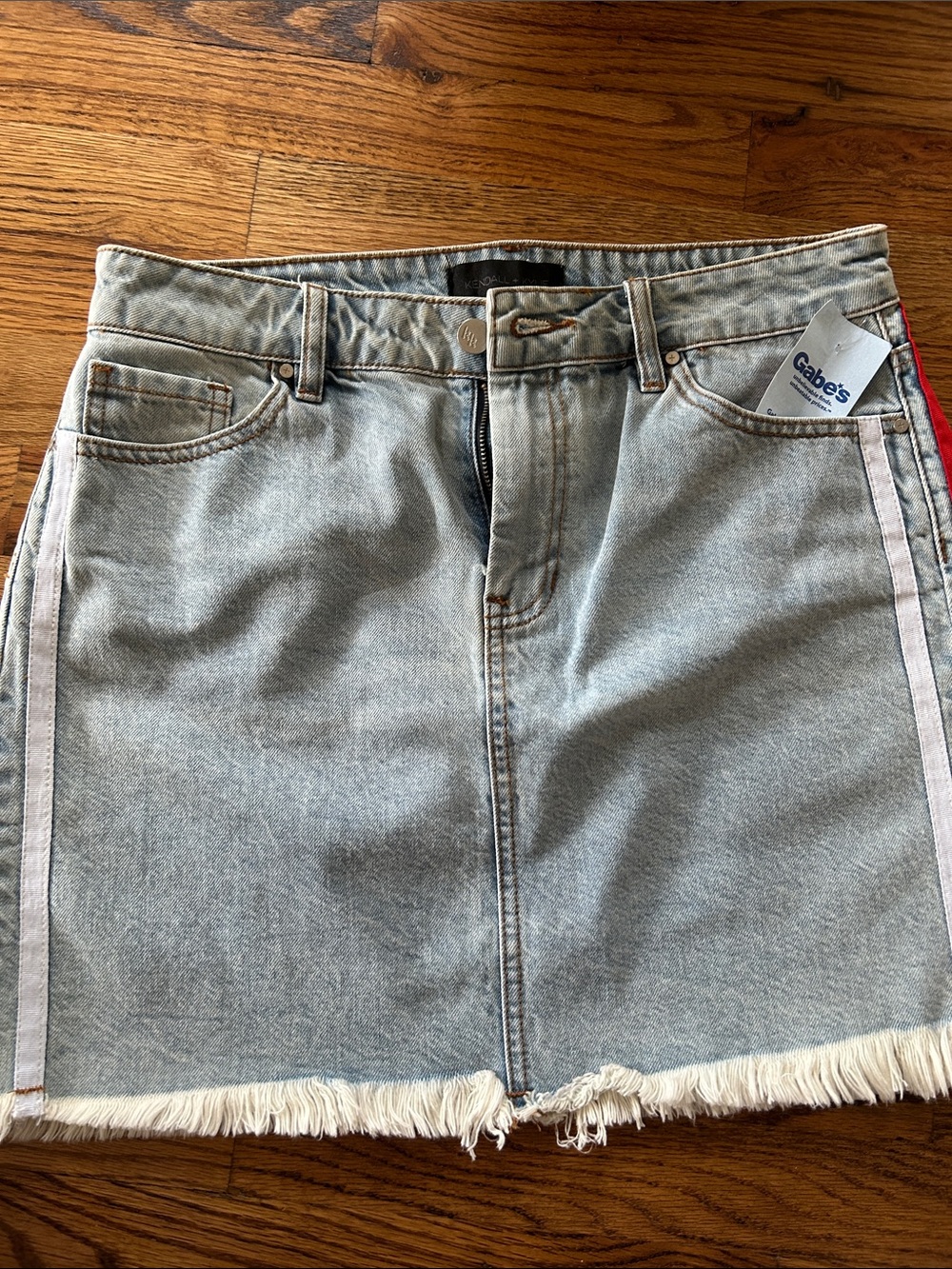 Kendall & Kylie Light Blue Denim Mini Skirt